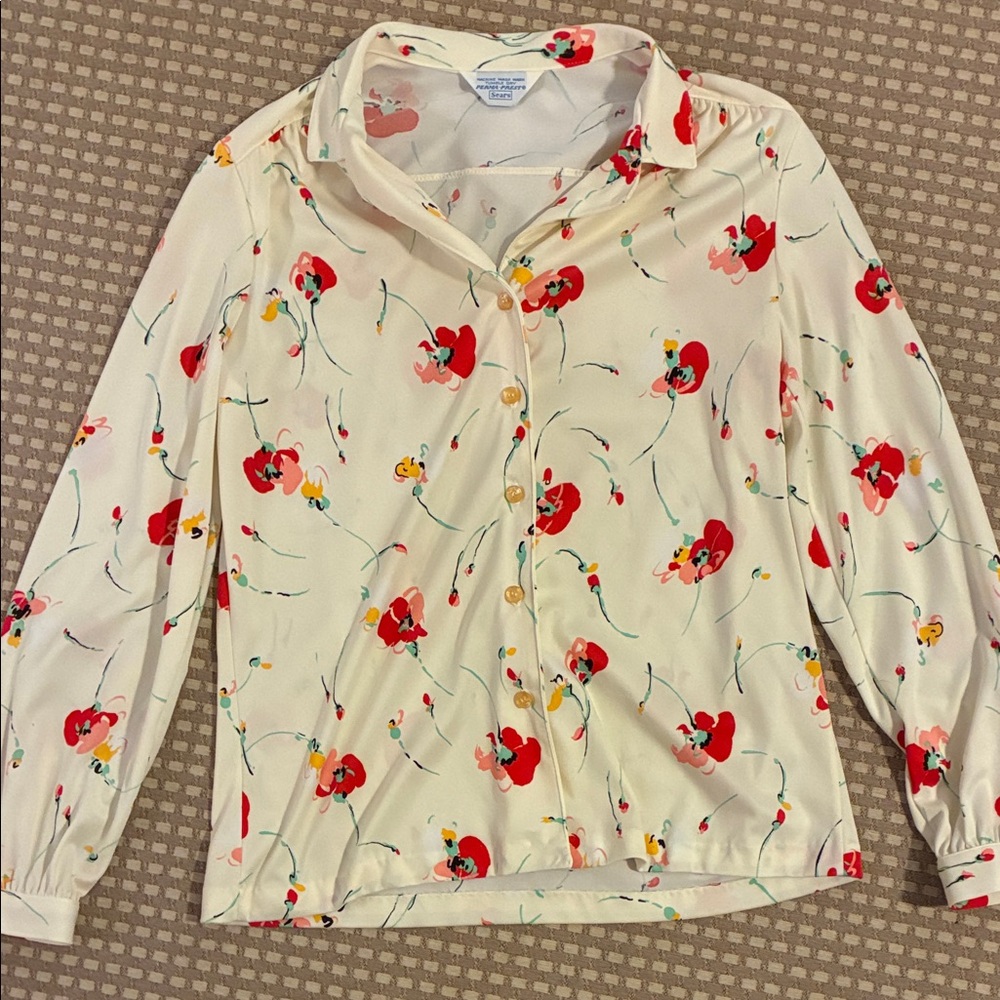 Sears Vintage Floral Blouse